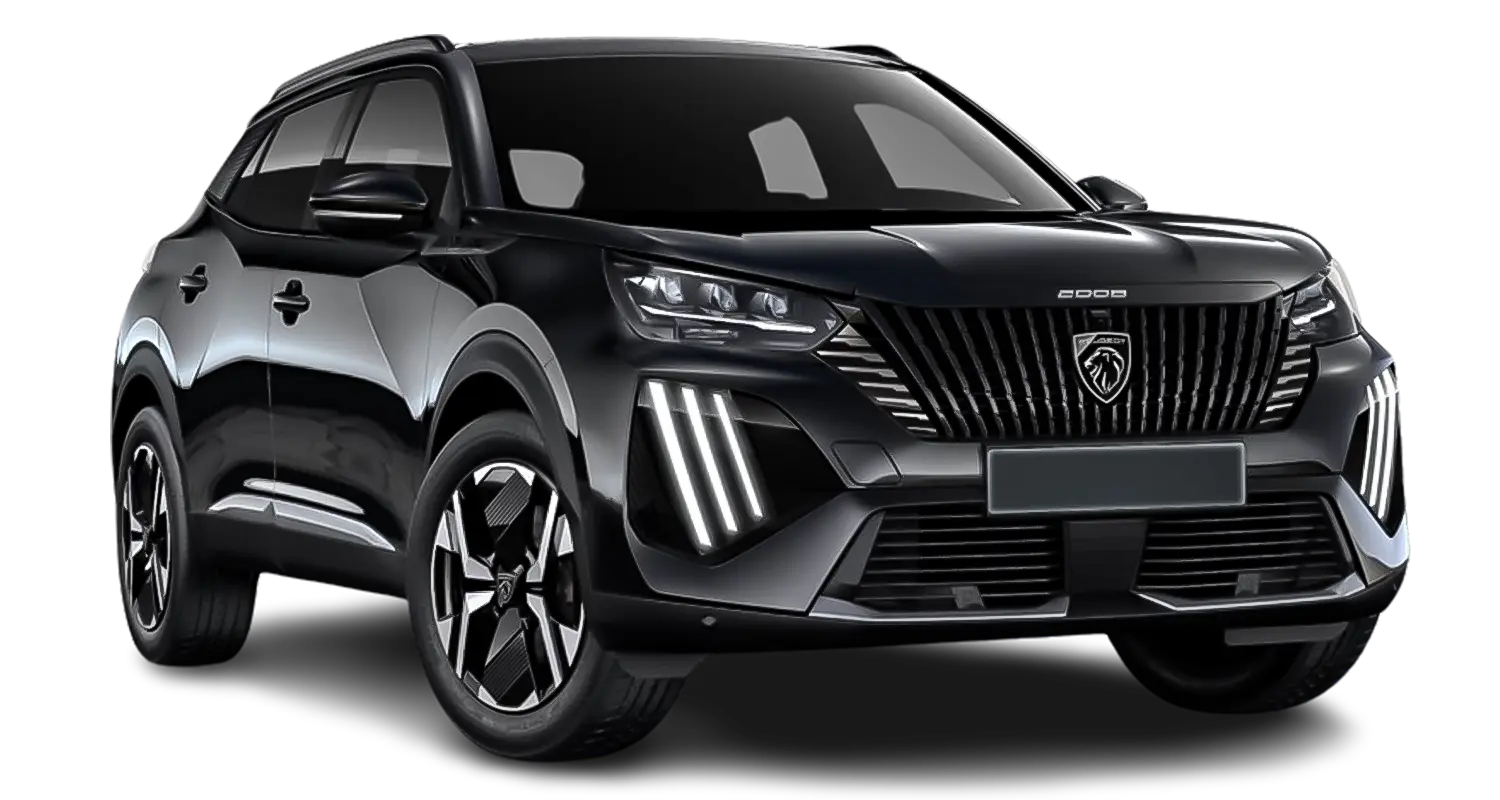 Black Peugeot 2008 RhoTransfer vehicle